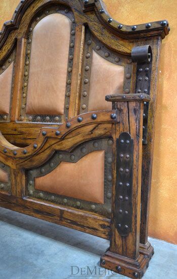 tooled leather bed
