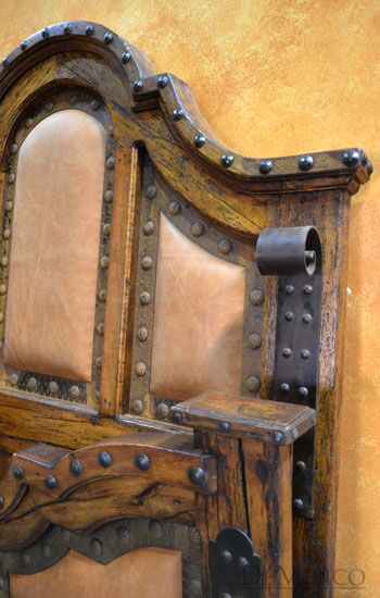 tooled leather bed