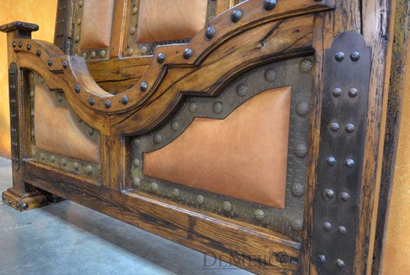 tooled leather bed