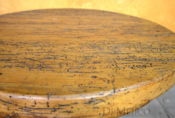 Old Wood Indonesia Redonda, Round End Table, Spanish End Table