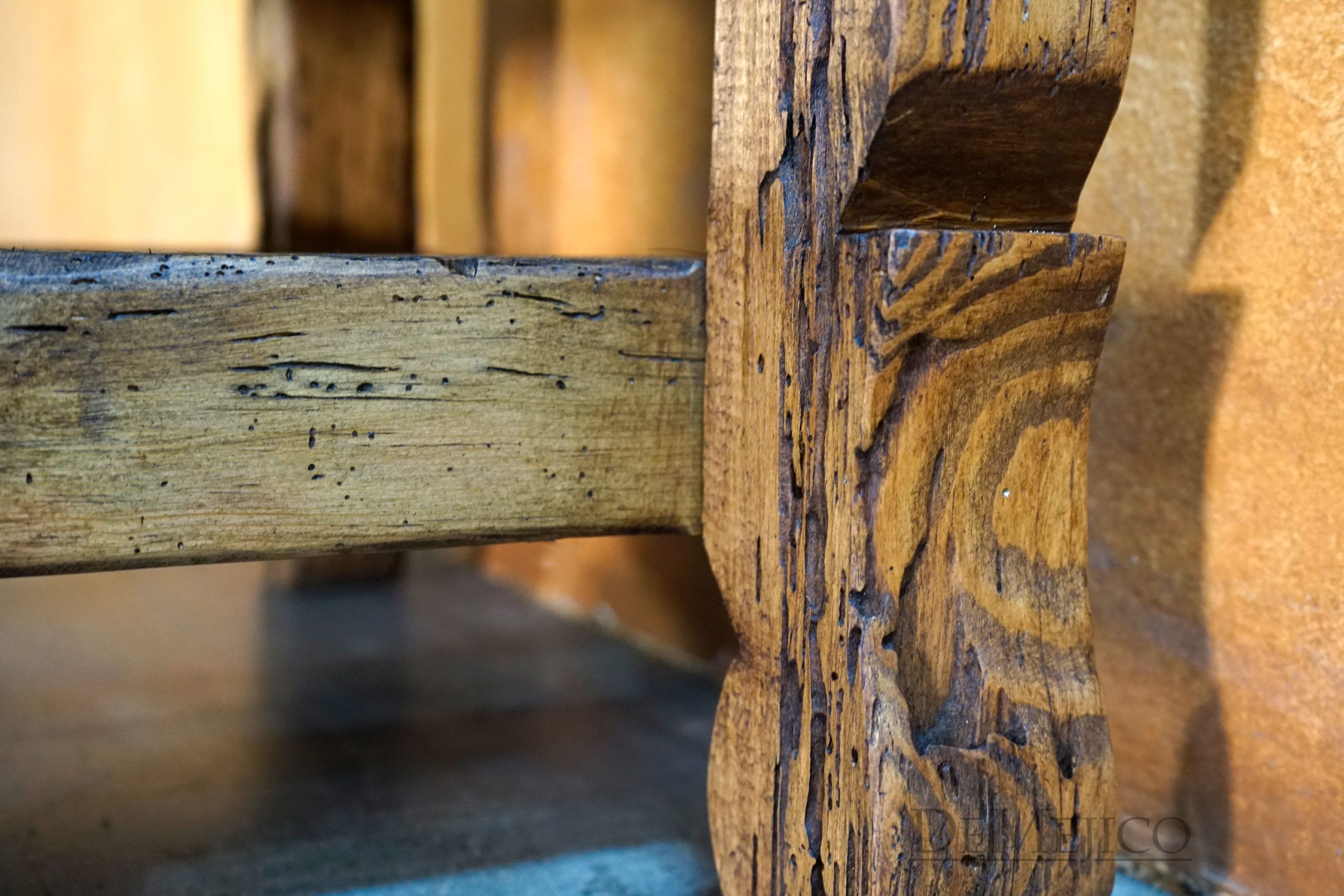 Rustica End Table, Reclaimed Wood End Table