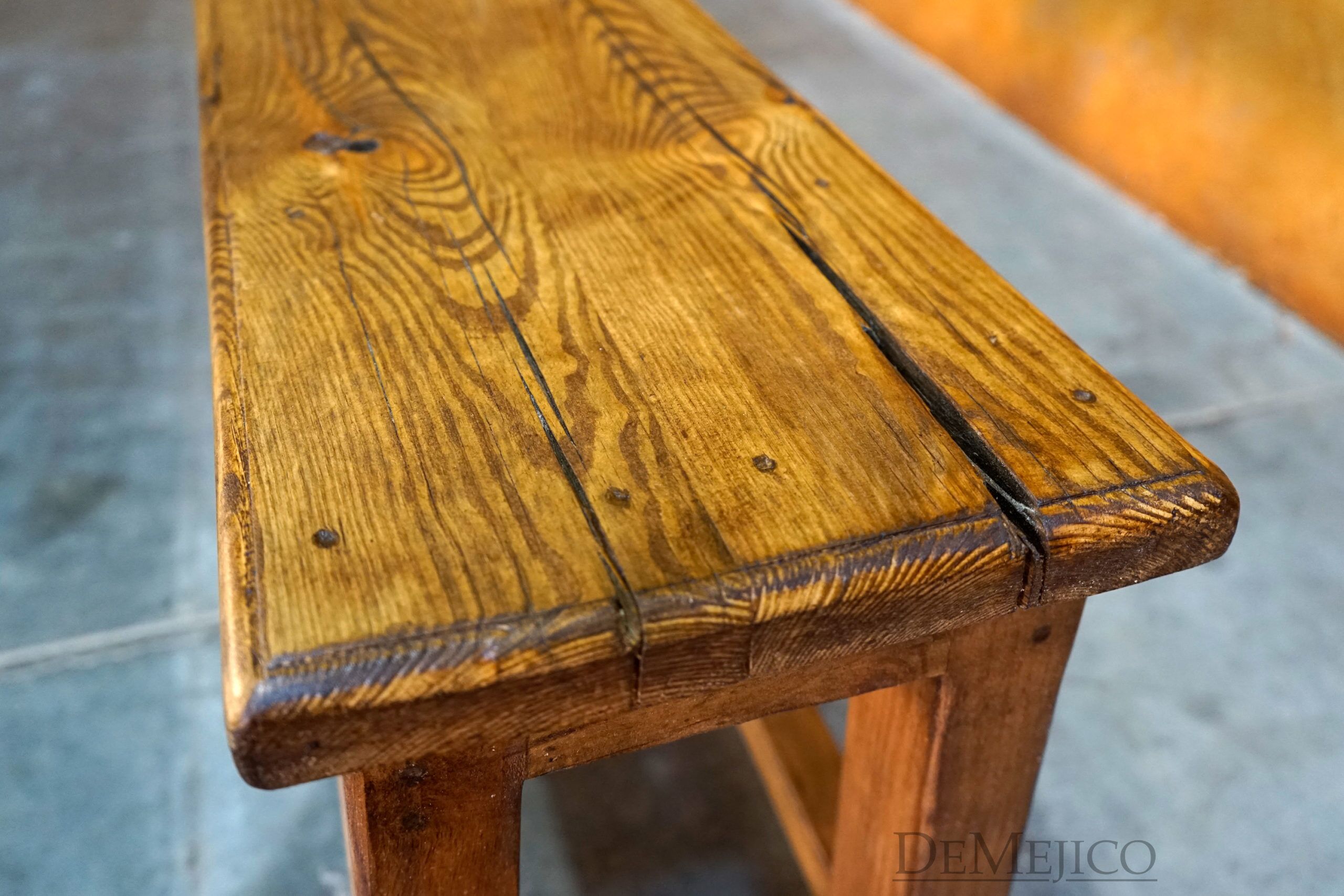 Banca Sencilla, Southwest Bench, Old Wood Bench - Demejico