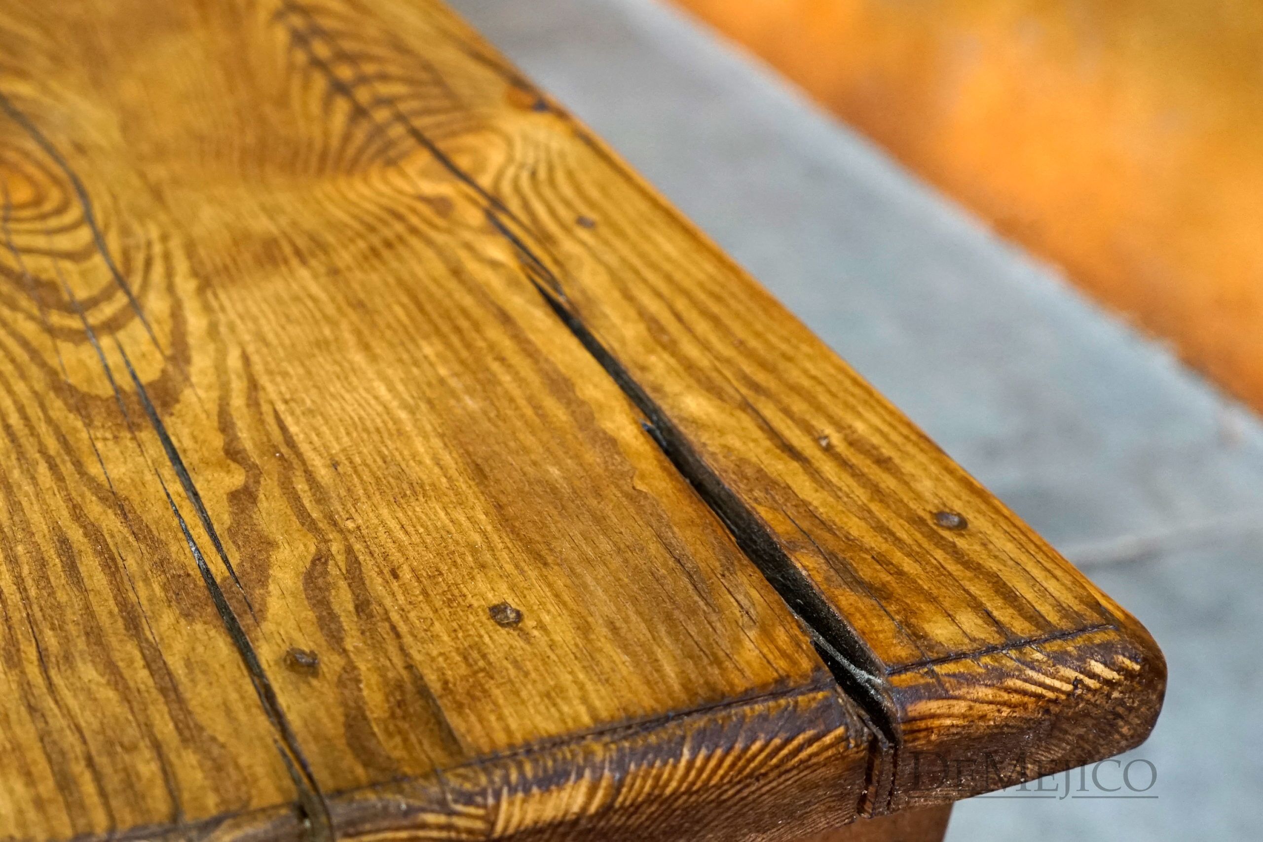 Banca Sencilla, Southwest Bench, Old Wood Bench - Demejico