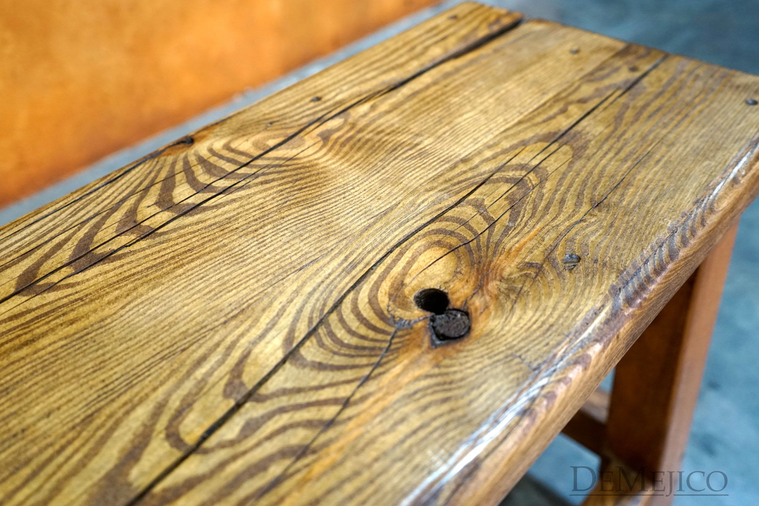 Banca Sencilla, Southwest Bench, Old Wood Bench - Demejico