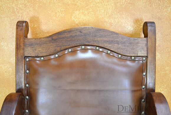 spanish leather dining chairs