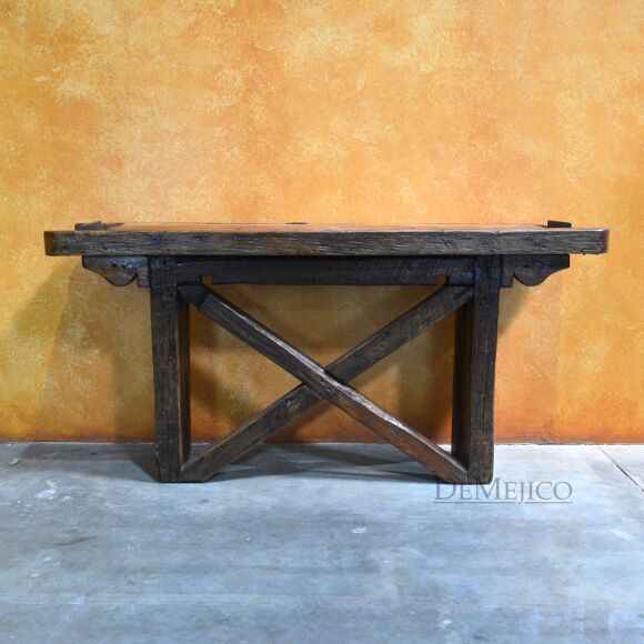 Carreta Rustic Console Table Sencillo, Spanish Farmhouse Console Table, Farmhouse Style