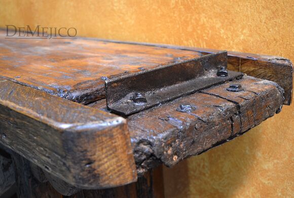 Carreta Rustic Console Table Sencillo, Spanish Farmhouse Console Table, Farmhouse Style