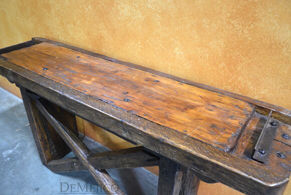 Carreta Rustic Console Table Sencillo, Spanish Farmhouse Console Table, Farmhouse Style