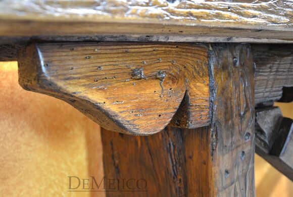 Carreta Rustic Console Table Sencillo, Spanish Farmhouse Console Table, Farmhouse Style