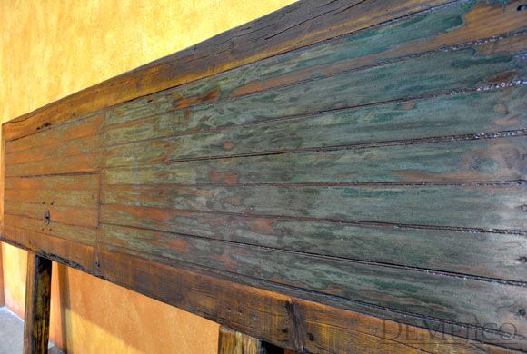Porton Restored Old Door Headboard, Rustic Headboard