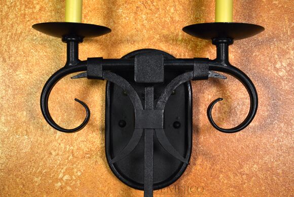 Spanish Wall Sconce, Scrolled Wall Sconce