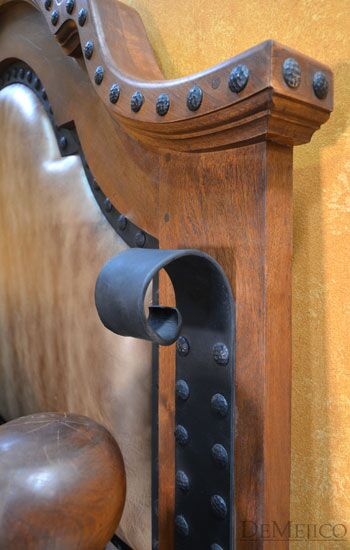 upholstered leather headboard