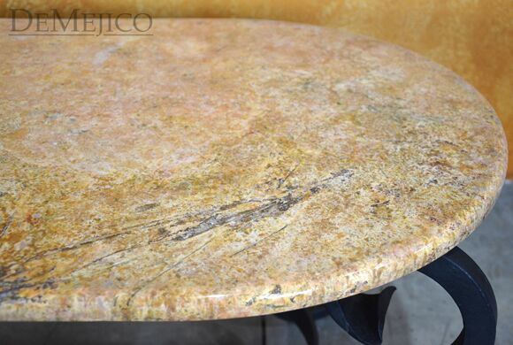 mediterranean iron coffee table