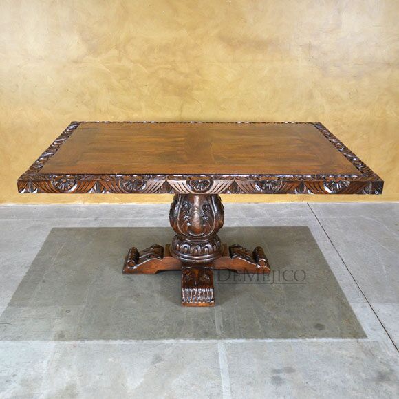 hand carved dining table