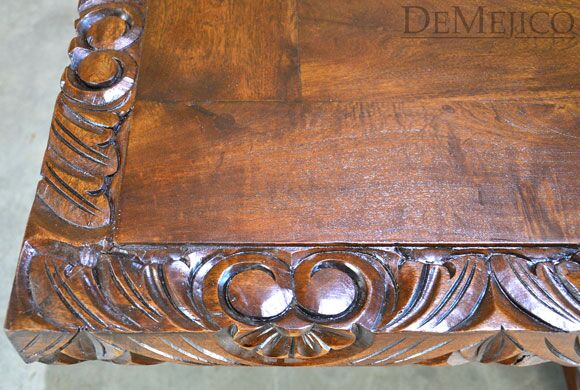 hand carved dining table