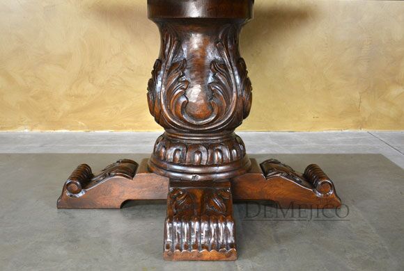 hand carved dining table