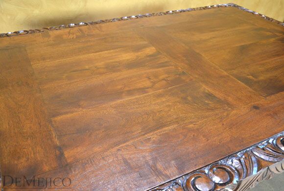 hand carved dining table