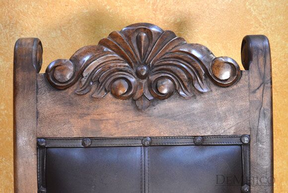 spanish carved dining chair