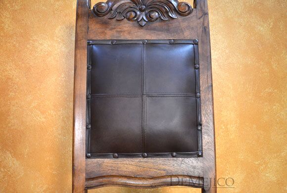 spanish carved dining chair