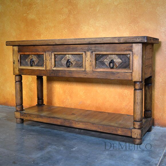 Colorado Old Wood Console, Southwest Console Table