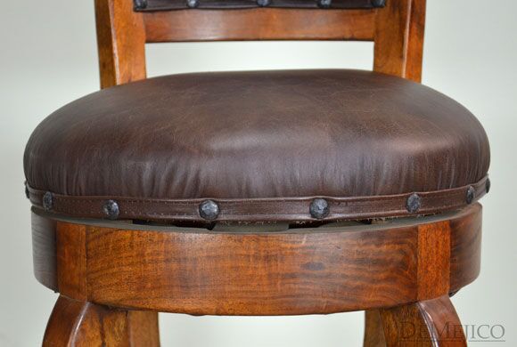 Spanish Barstool, Contemporary Stool, Vintage Leather Barstool