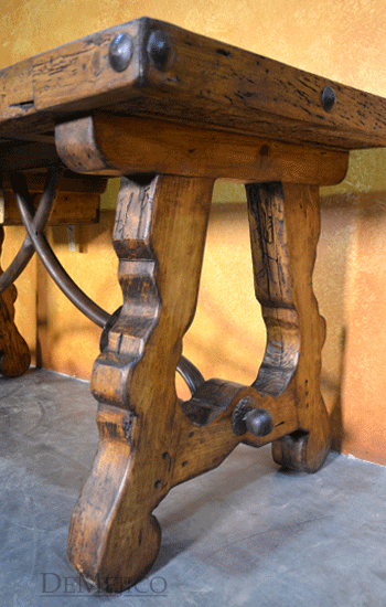 Escritorio Yugos, Rustic Old Door Desk, Rustic Desk