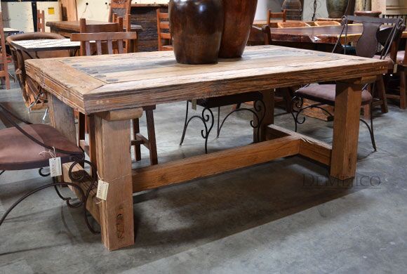 Reclaimed Door Table, Farmhouse Rustic Table