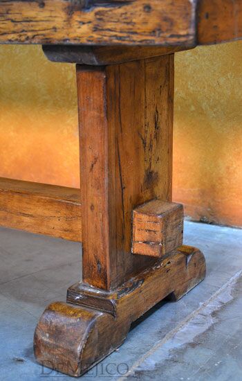 old wood bench