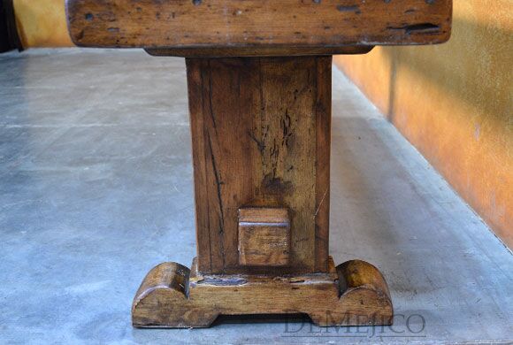 old wood bench