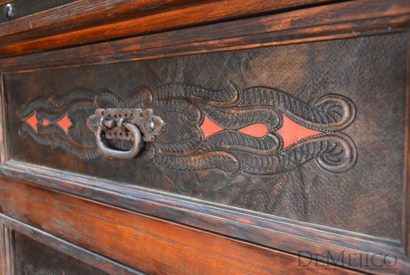 Tall Chapital Dresser, Mesquite Spanish Dresser