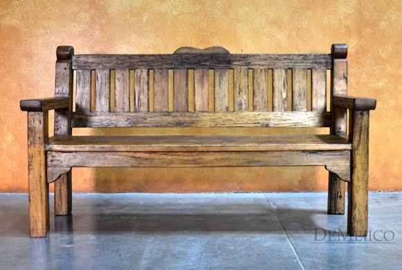 Banco del Parque, Spanish Wooden Bench, Park Style Bench