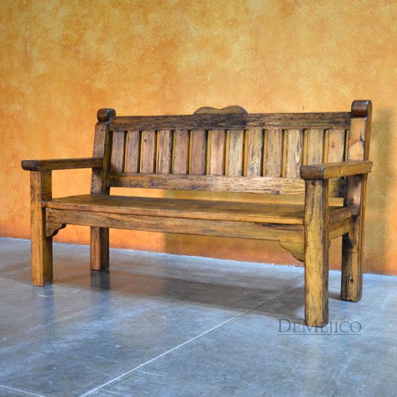 Banco del Parque, Spanish Wooden Bench, Park Style Bench