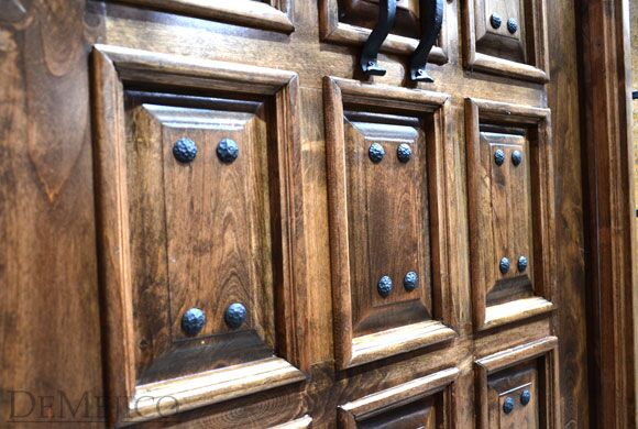 Puerta Montesario, Mediterranean Entry Doors, Spanish Panel Door, Rustic Sidelight Door