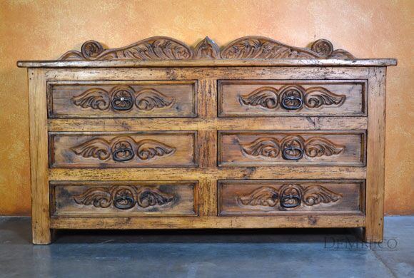 Ángel Dresser, Spanish Carved Dresser, Spanish Dresser