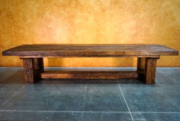 Old Wood Mesa Gigante, Rustic Dining Table, Farmhouse Table