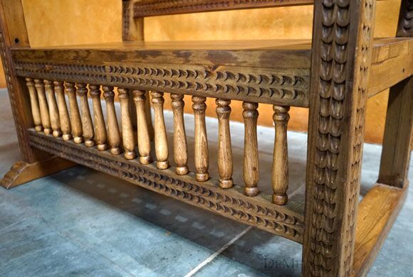 Banca Yucatán, Mexican Benches, Carved Benches