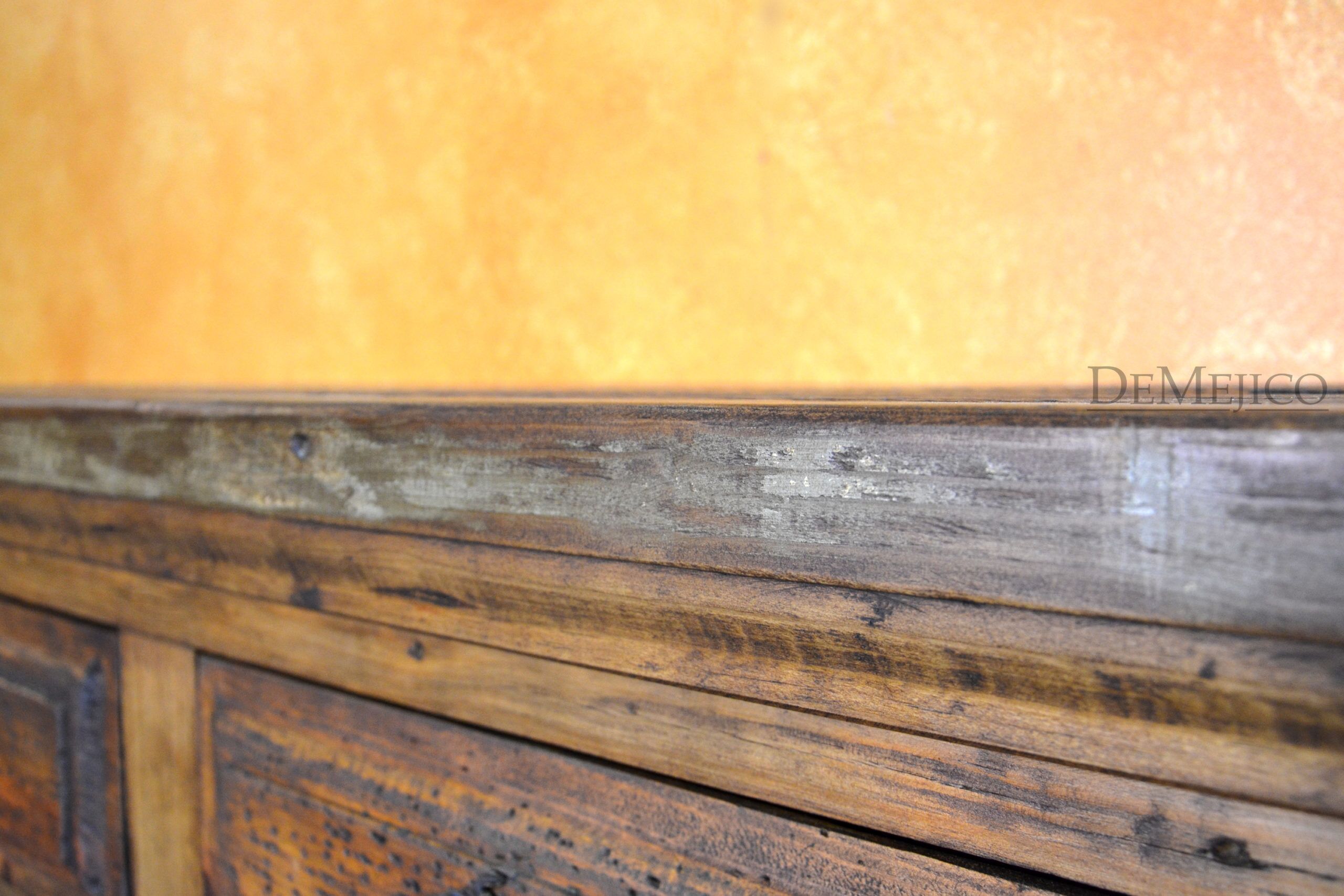 Old Wood Consola Misión, Spanish Console Table - Demejico