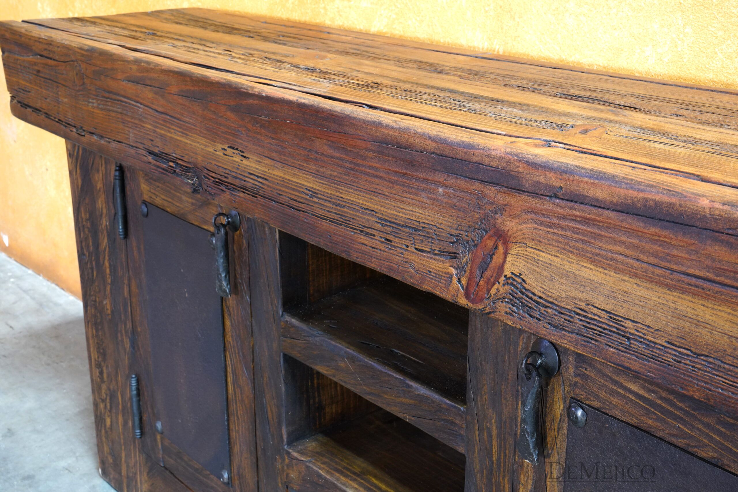 Vigas TV Stand, Rustic Wood TV Stand, Rustic Entertainment Center