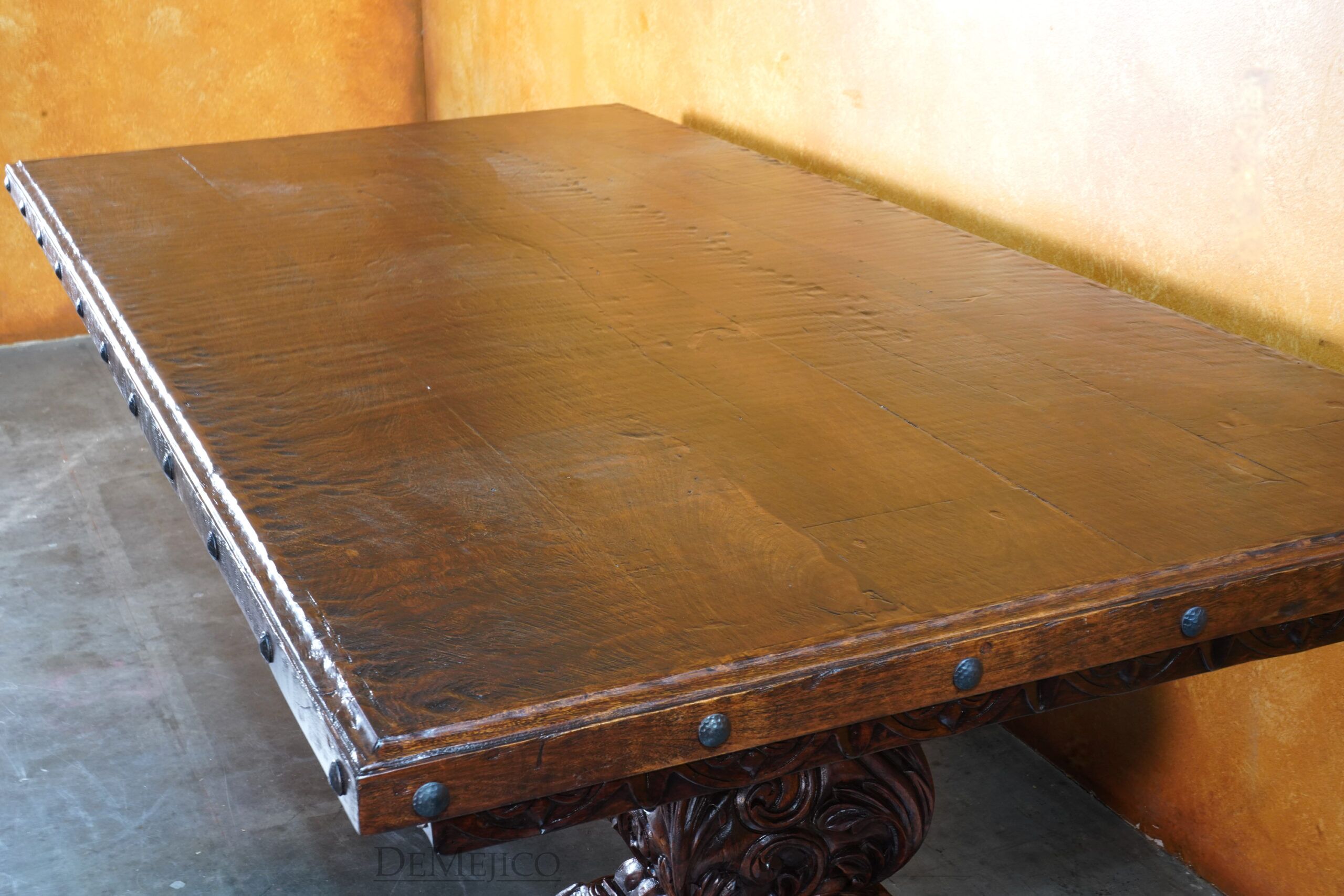 Mesa Cozumel, Hand Carved Dining Table - Demejico