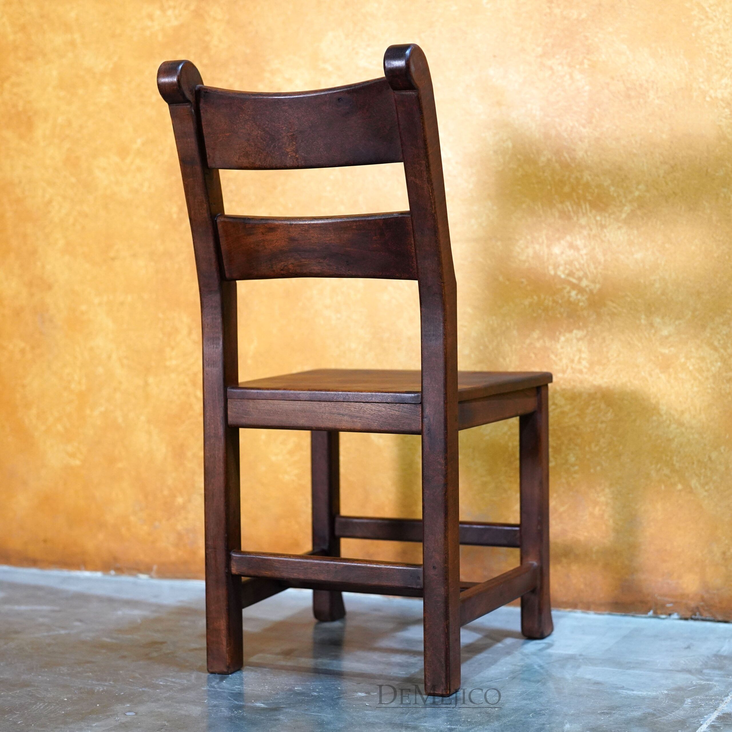 Silla Hacienda Spanish Ladder Back Chair, Hacienda Style Chair - Demejico