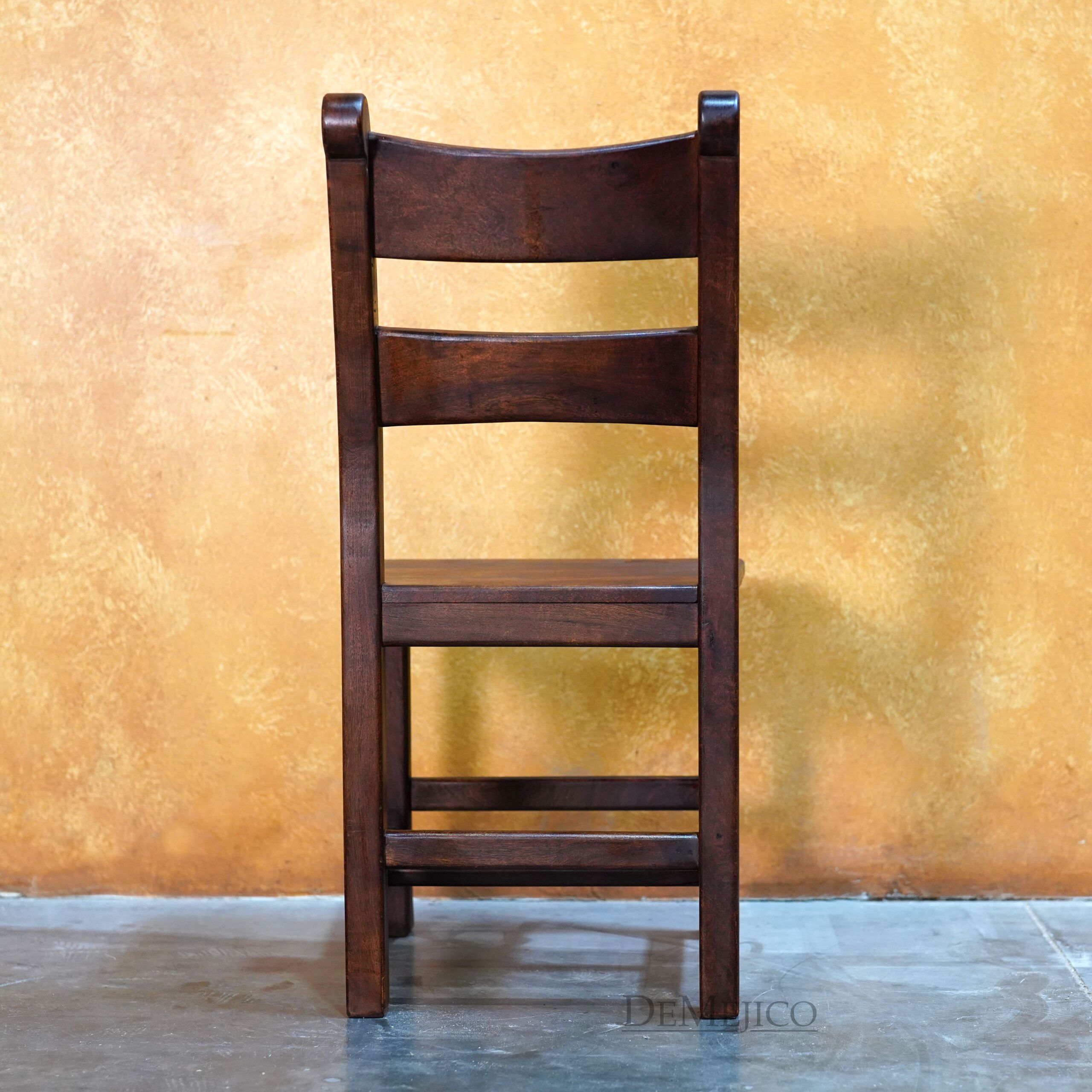 Silla Hacienda Spanish Ladder Back Chair, Hacienda Style Chair - Demejico