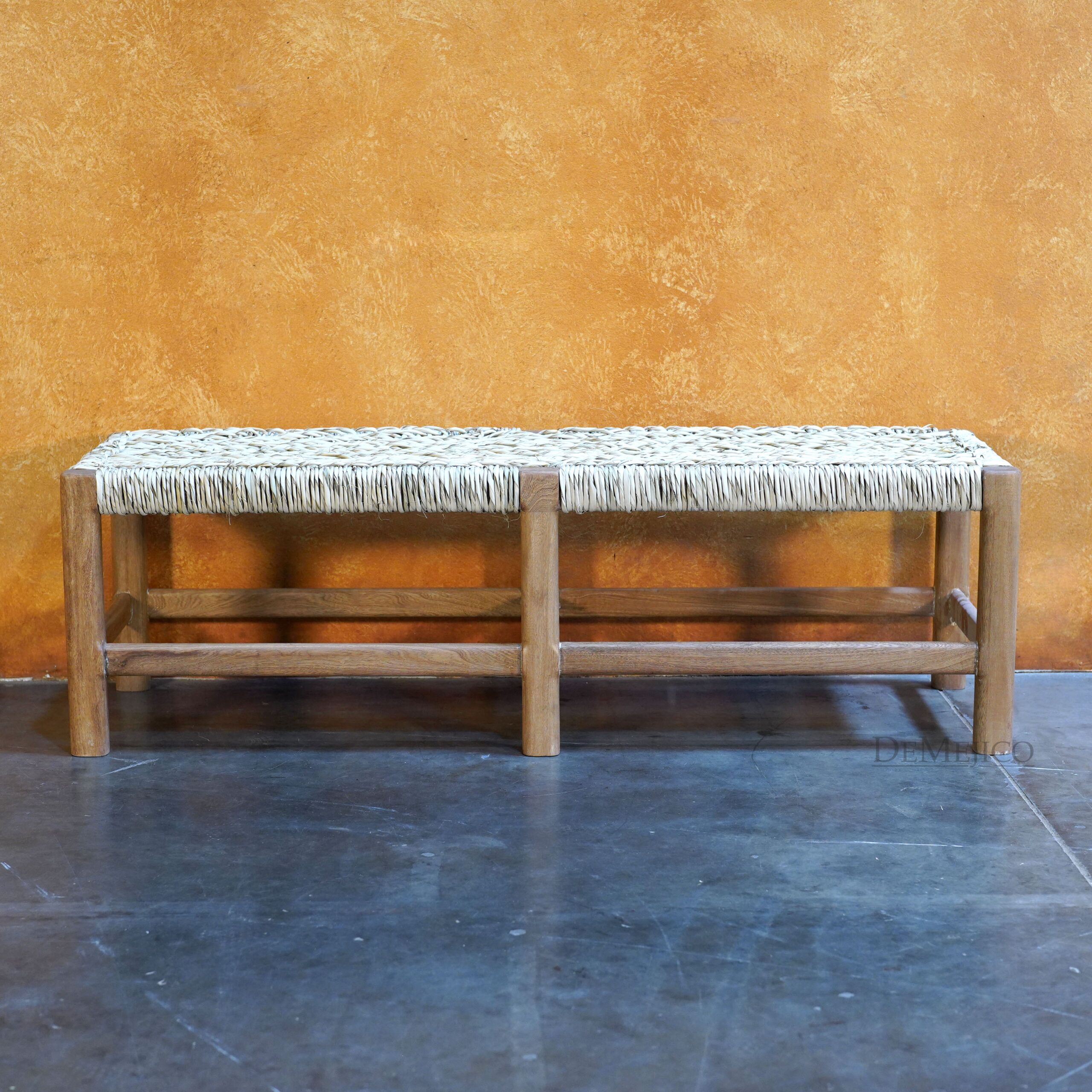 Backless Tulum Bench, Coastal Furniture, Backless Benches, Natural Furniture
