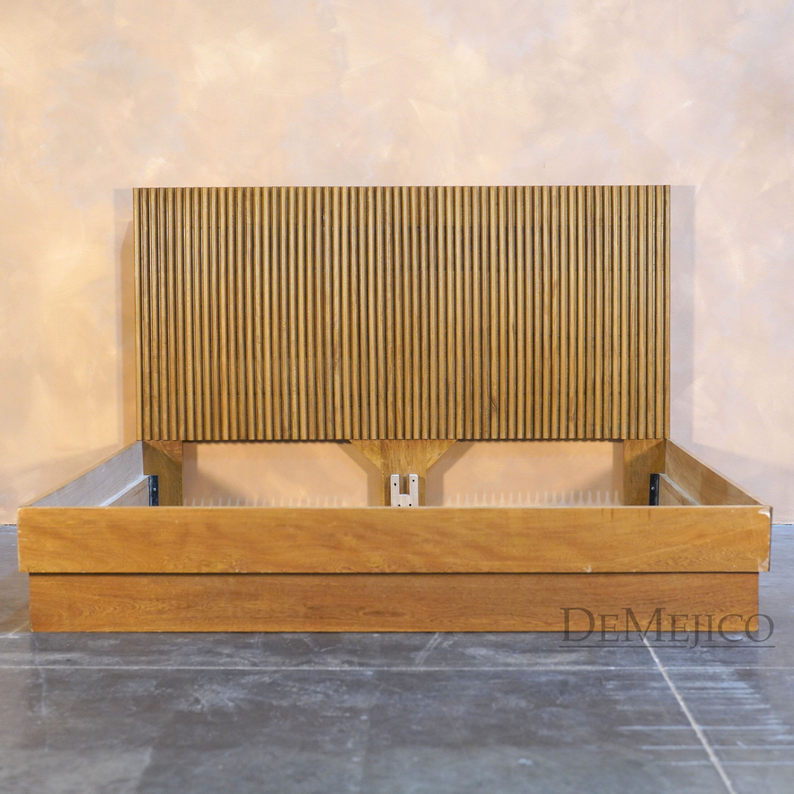 Acapulco Platform Bed, Fluted Headboard, Modern Bed, Modern Bedroom